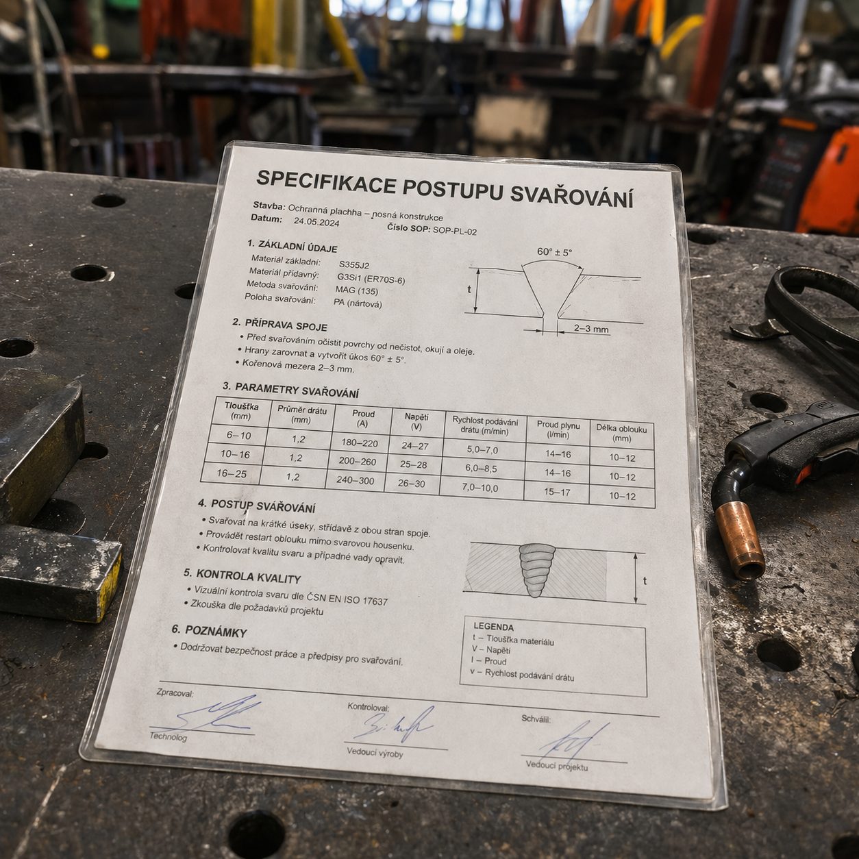 Welding procedure specification (WPS) per EN ISO 15614 – Michal Pernica